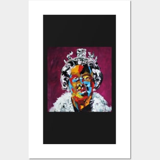 Elizabeth II Queen Pop Portrait Posters and Art